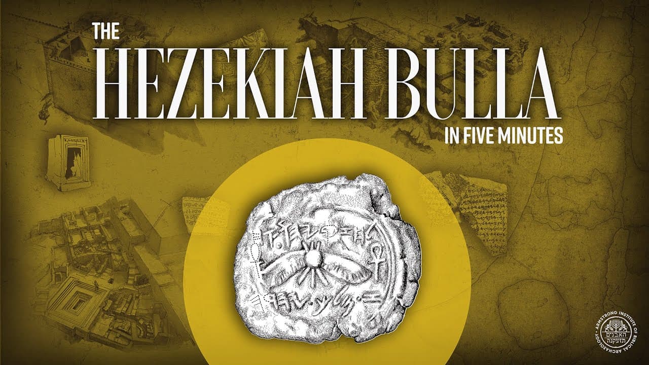 The Hezekiah Bulla—In Five Minutes